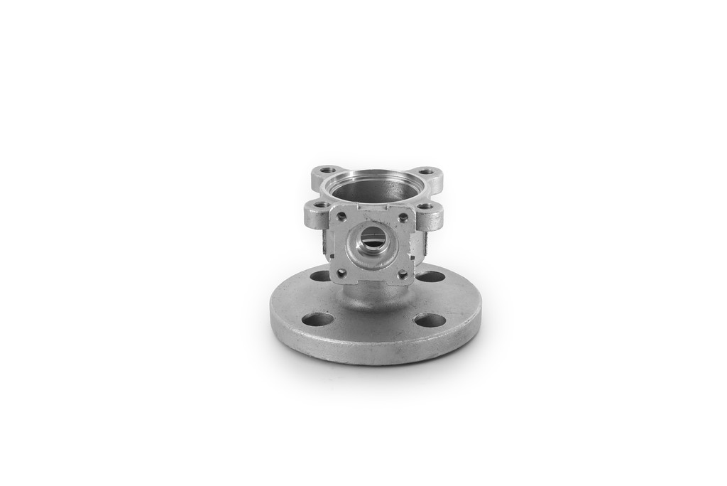 Ball Valve Inv Cast Body shown with robust metal construction for industrial flow control applications.