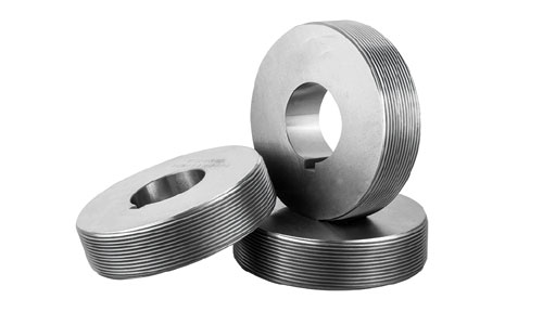 Thread rolling die used for forming precise, high-strength threads in industrial manufacturing.